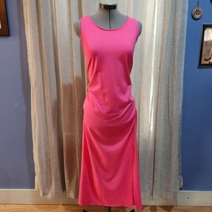 a new day Hot Pink XXL Women's Sleeveless Stretchy Maxi Dress